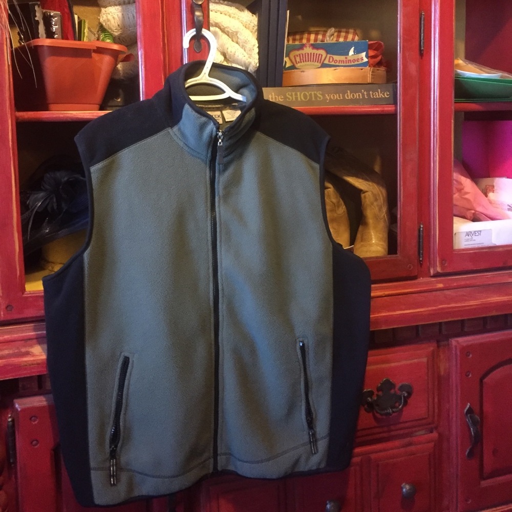 West Tek Outdoors Full Zip Fleece Vest L
